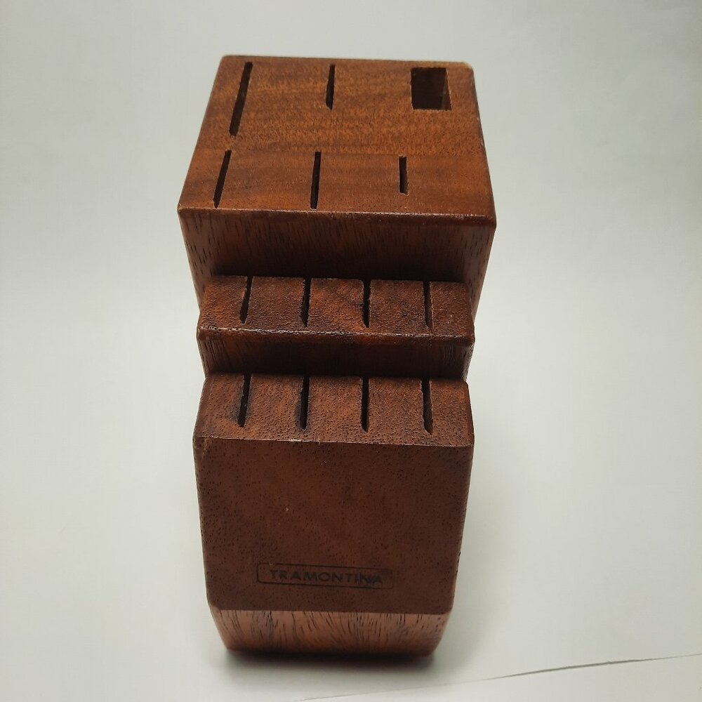13 Slot Solid Wood Kitchen Knife Holder Storage Block